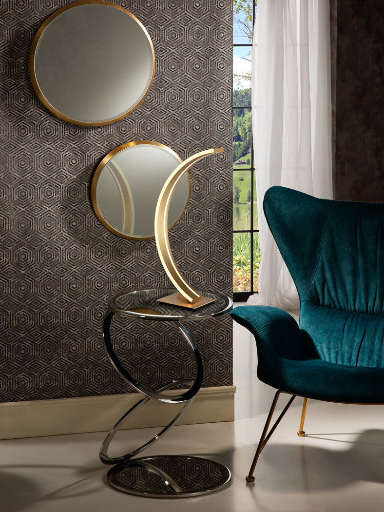 
Dimmbare LED Design Tischlampe „Arcus“