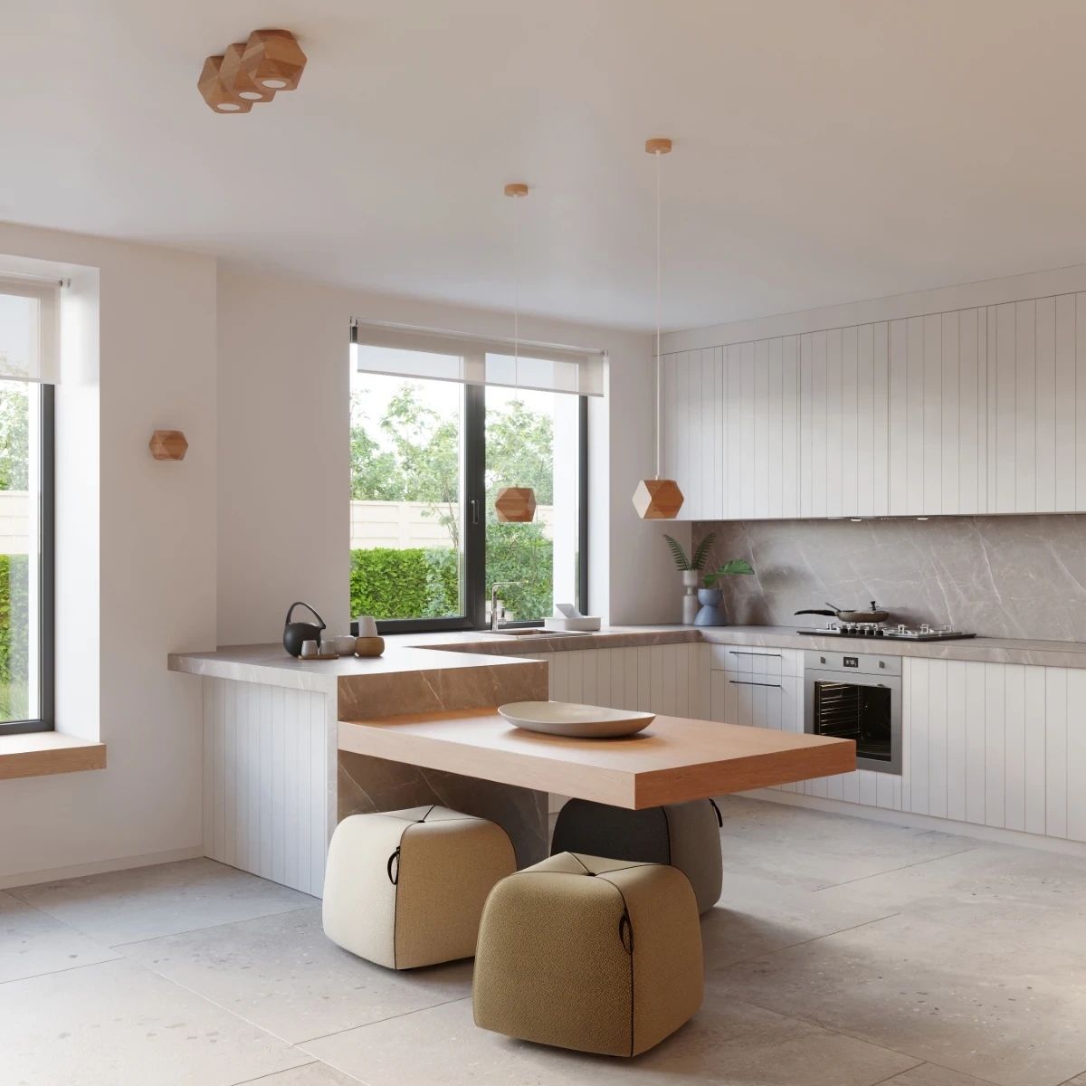 
Design Deckenlampe „Woody“ 1-flammig