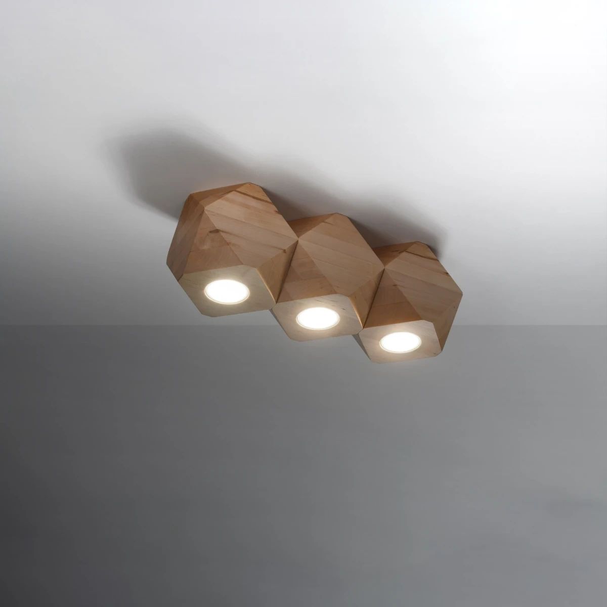 
Design Deckenlampe „Woody“ 3-flammig