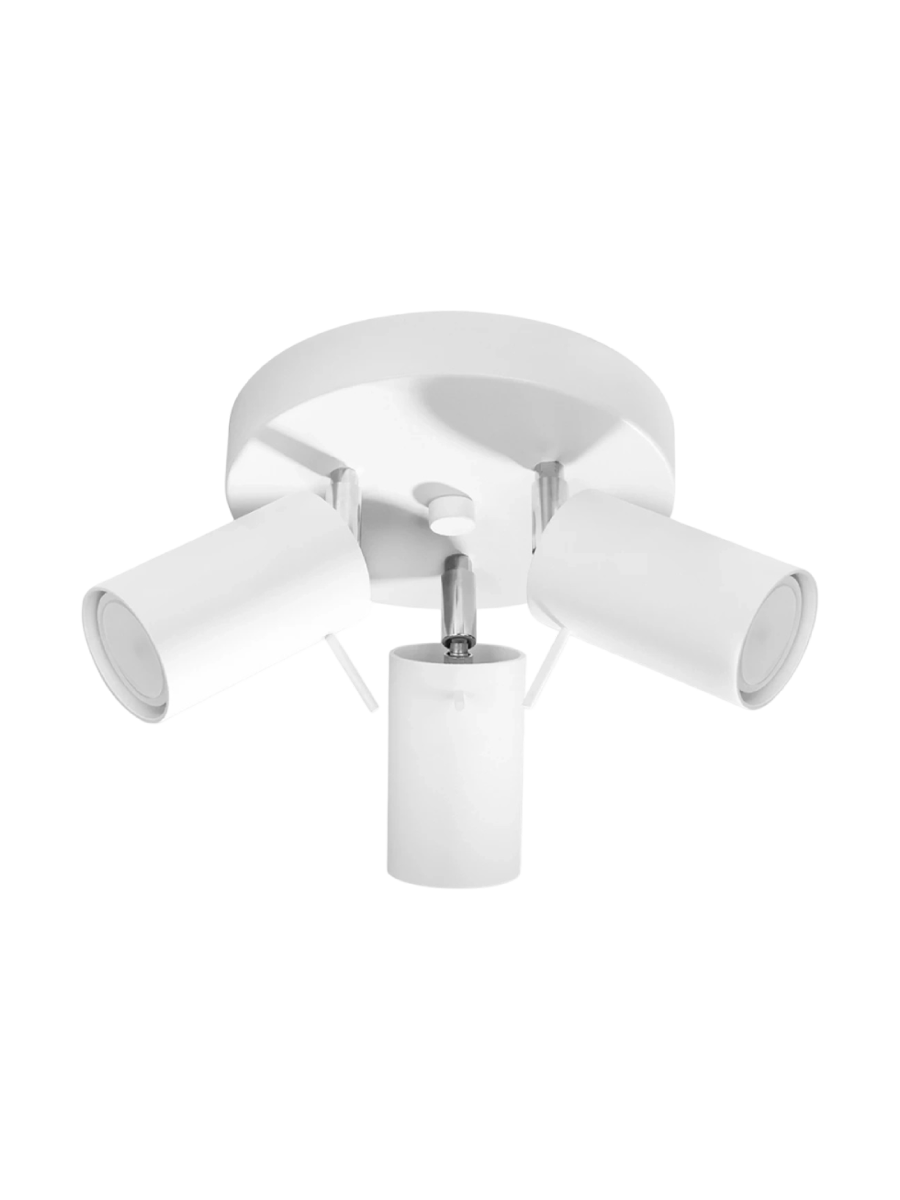 
Designer Ceiling Light "Ring" 3-Light (Round) - White