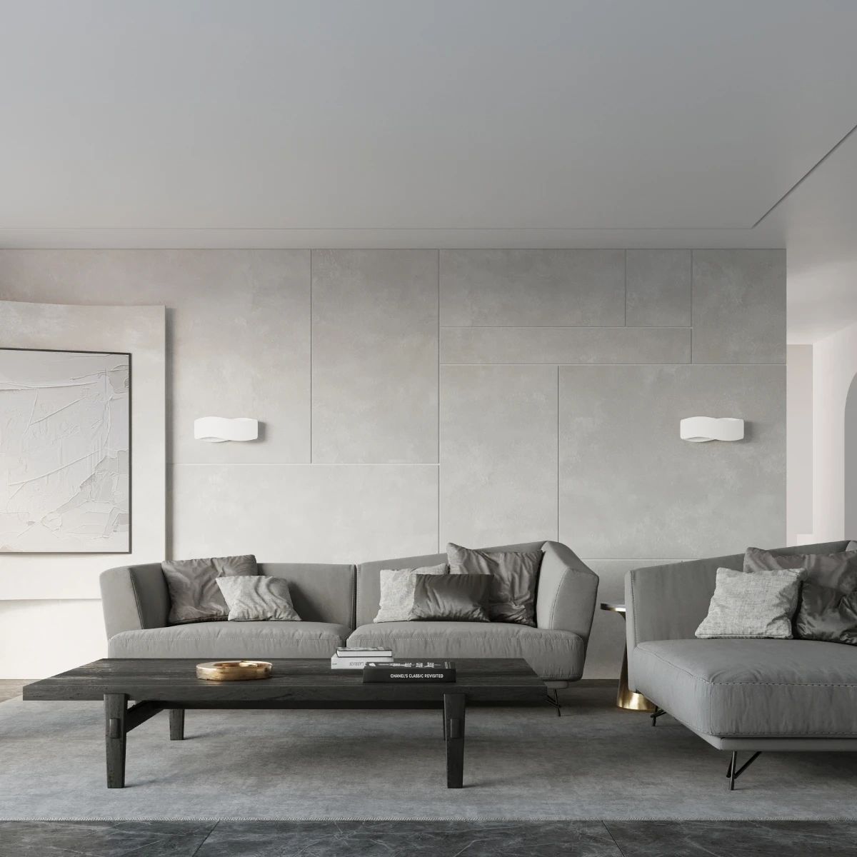 
Design Wandlampe „Tila“ 30 - Weiss