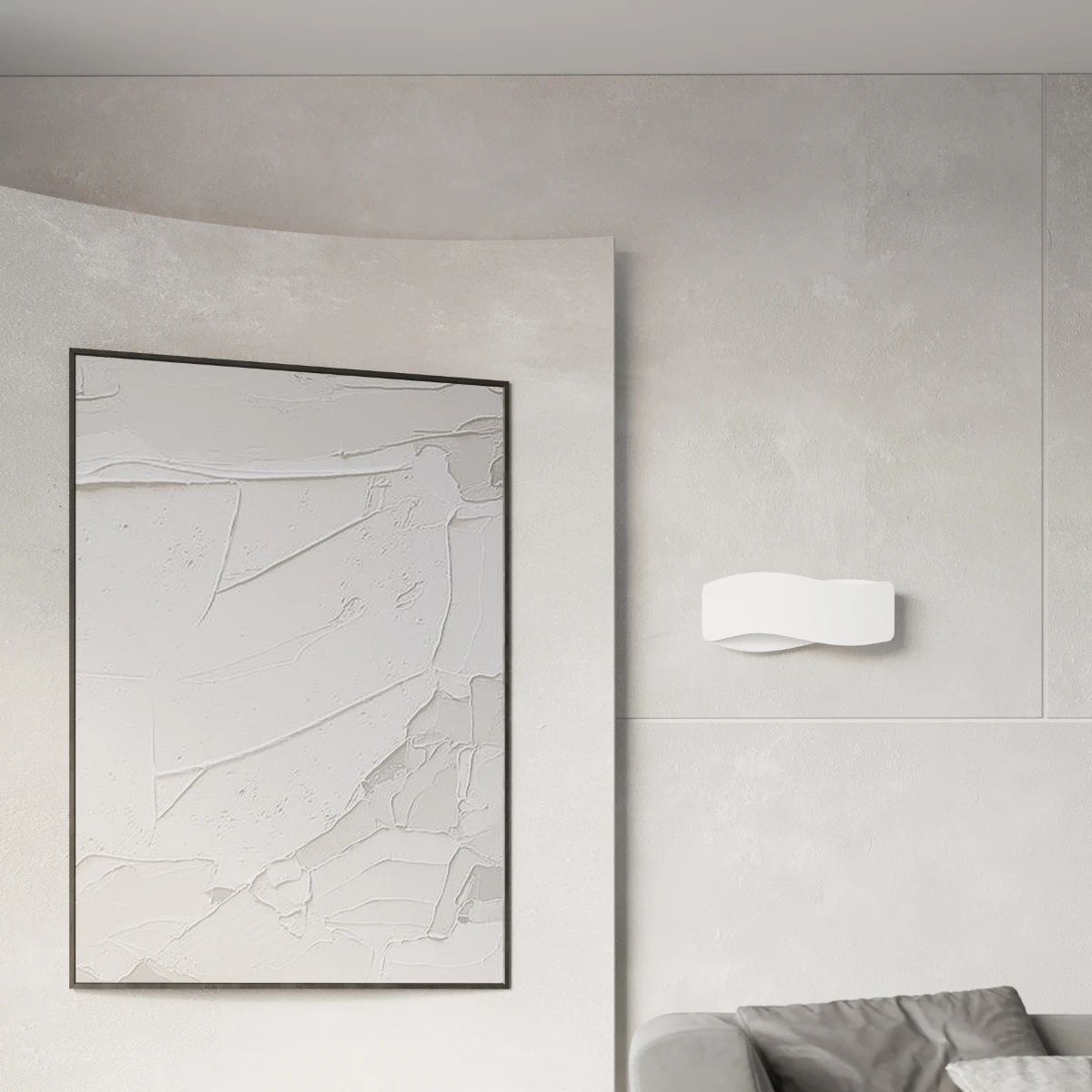 
Design Wandlampe „Tila“ 40 - Weiss