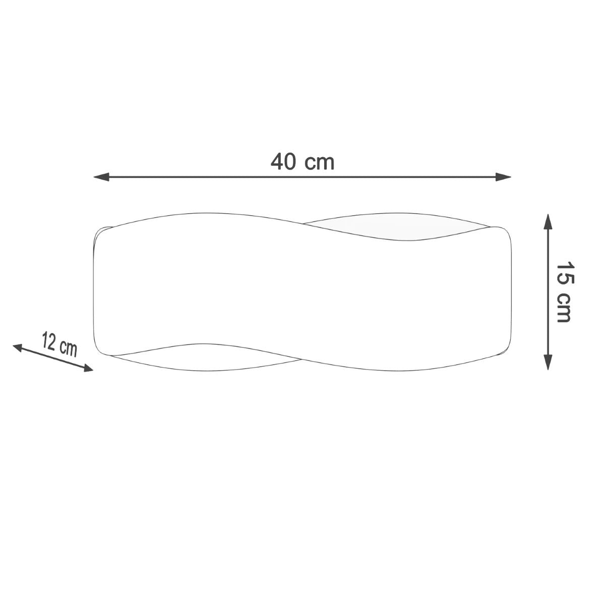 
Design Wandlampe „Tila“ 40 - Weiss
