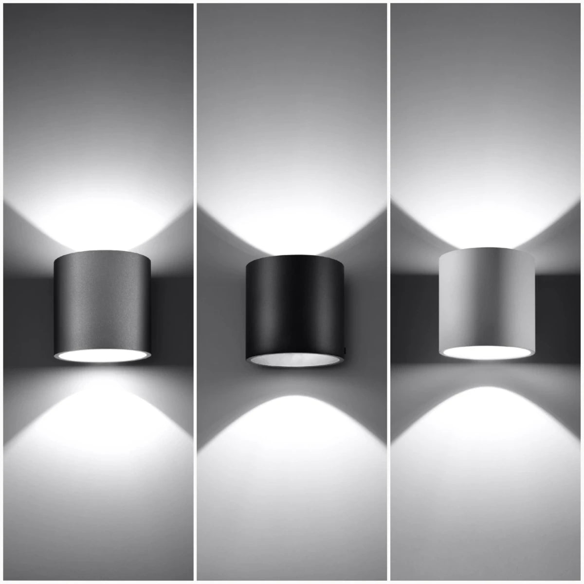 
Lampada da parete di design «Orbis» a 1 luce - Grigio