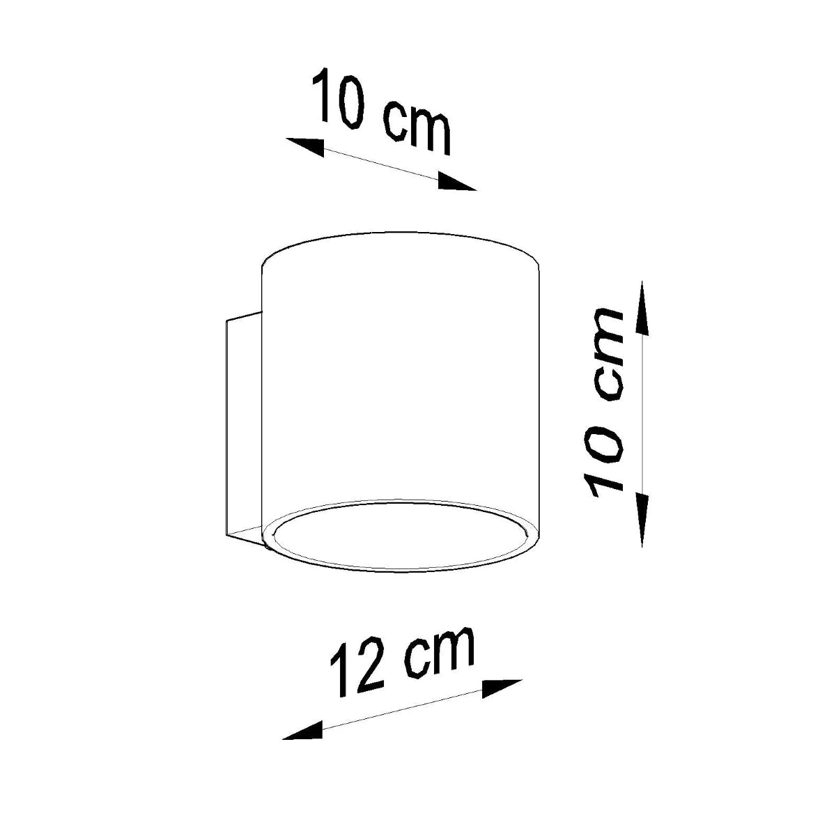 
Lampada da parete di design «Orbis» a 1 luce - Grigio