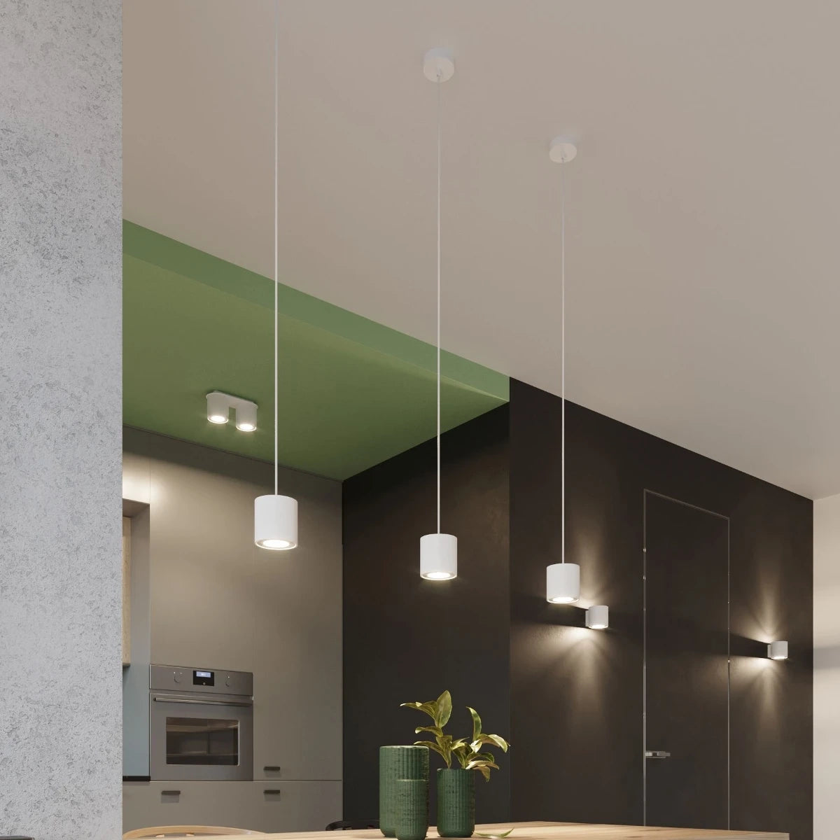 
Design Wandlampe „Orbis“ 1-flammig - Weiss