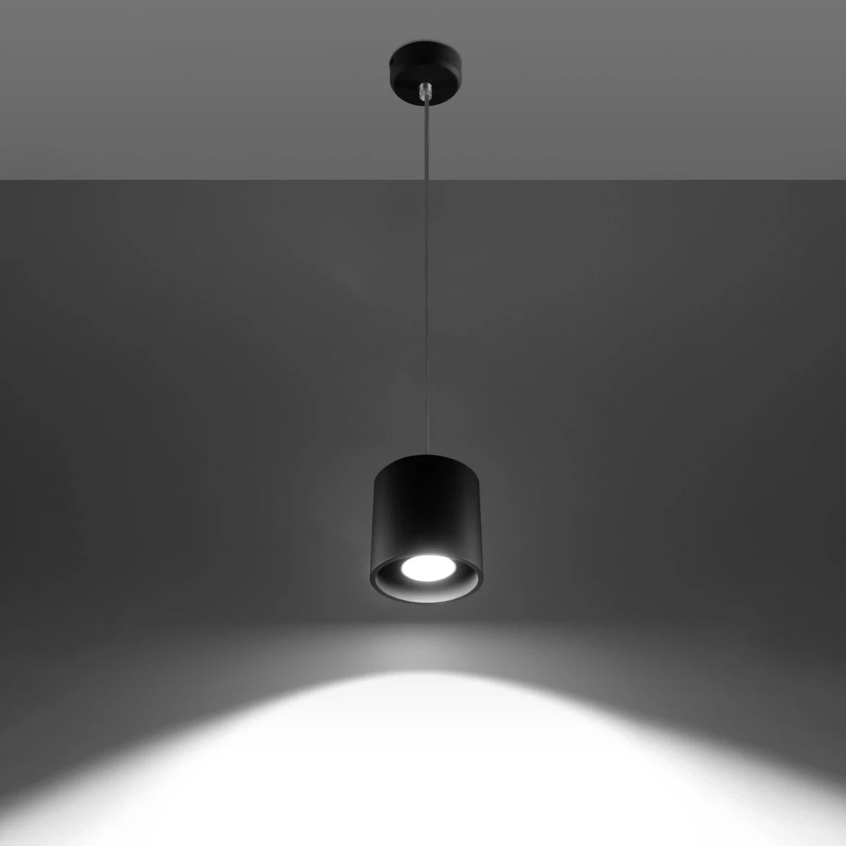 
Lampada a sospensione di design «Orbis» a 1 luce - Nero