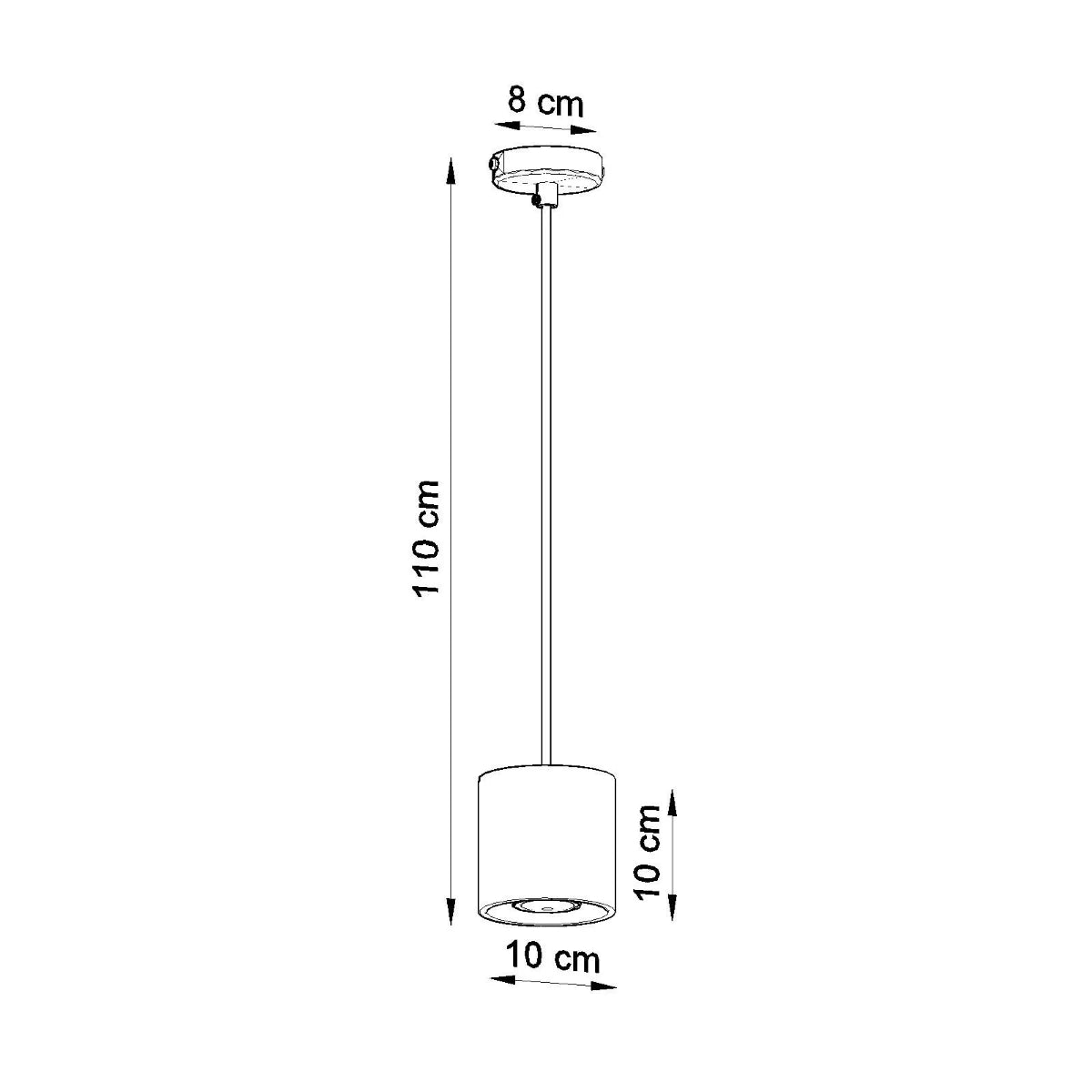 
Lampada a sospensione di design «Orbis» a 1 luce - Bianco