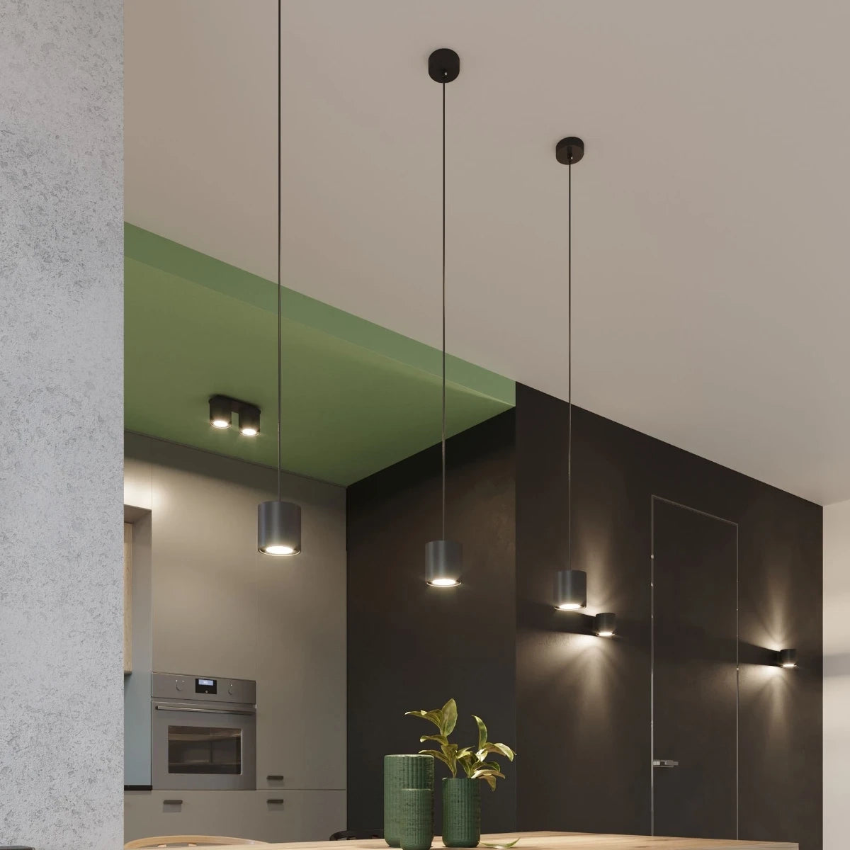 
Design Deckenlampe „Orbis“ 2-flammig - Schwarz