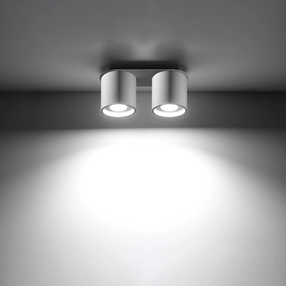 
Lampada da soffitto di design «Orbis» a 2 luci - Bianco