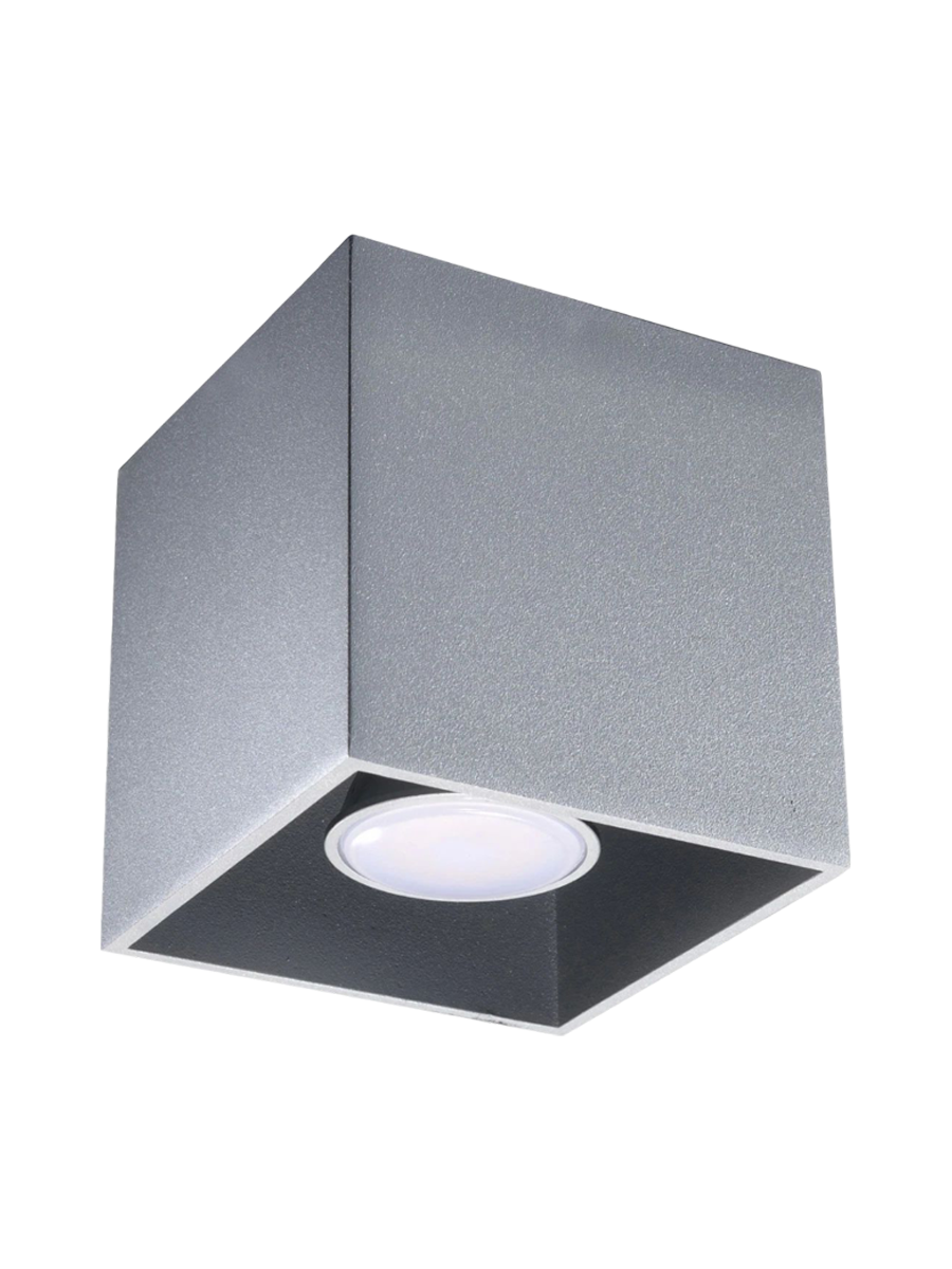 
Design Deckenlampe „Quad“ - 1-flammig - Taupe