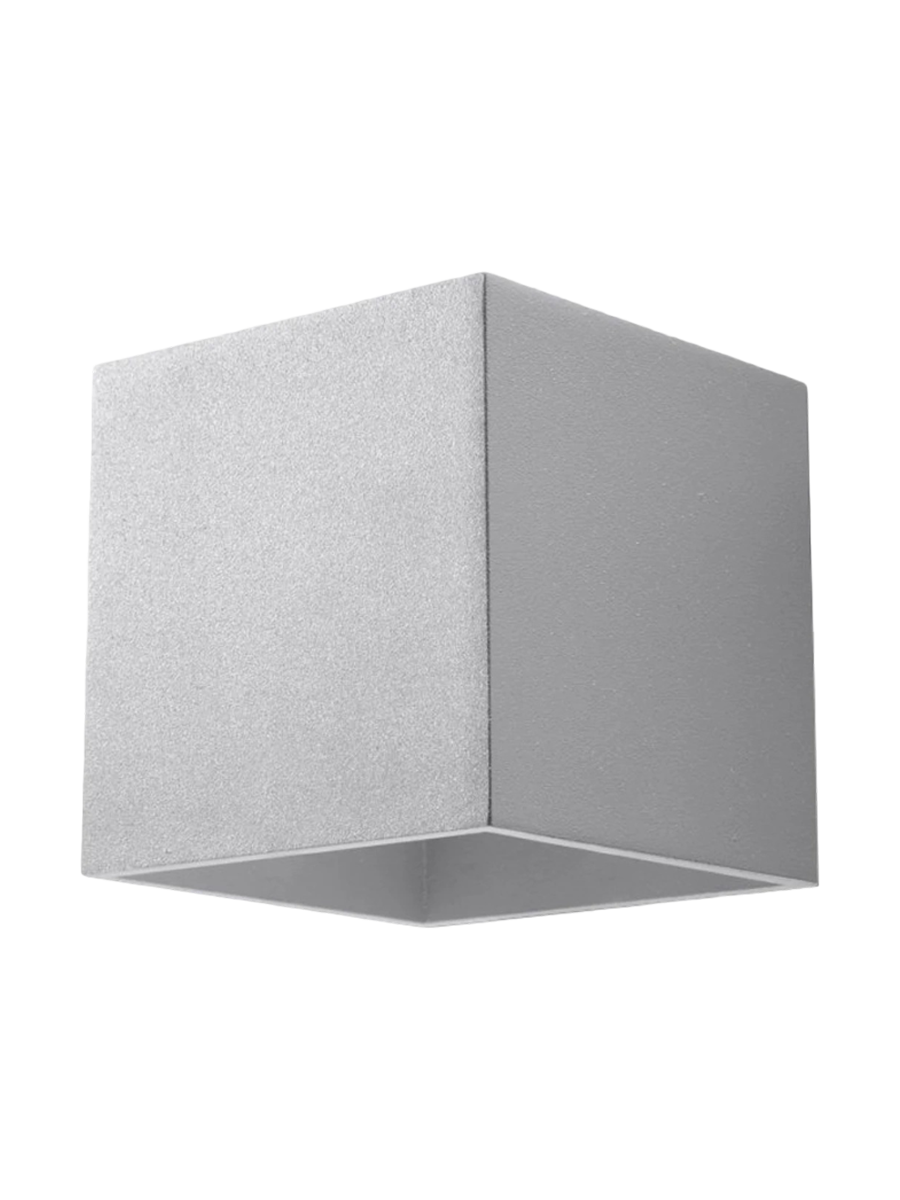 
Lampada da parete di design «Quad» a 1 luce - Grigio