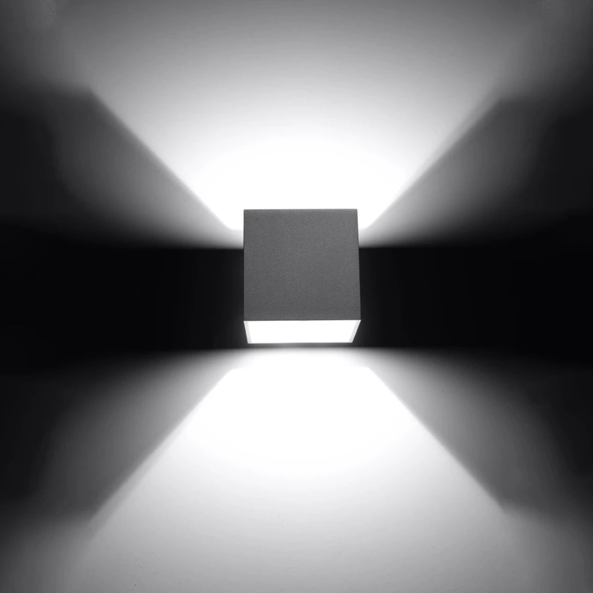 
Lampada da parete di design «Quad» a 1 luce - Grigio