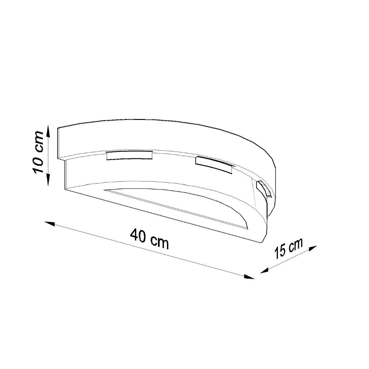 
Design Wandlampe Keramik „Helios“ - Weiss