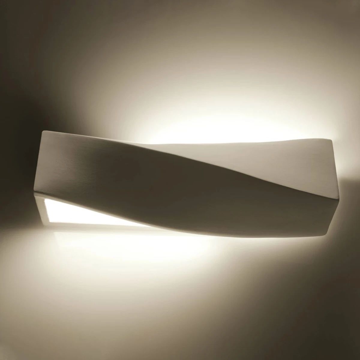 
Design Wandlampe Keramik „Sigma“ - Weiss