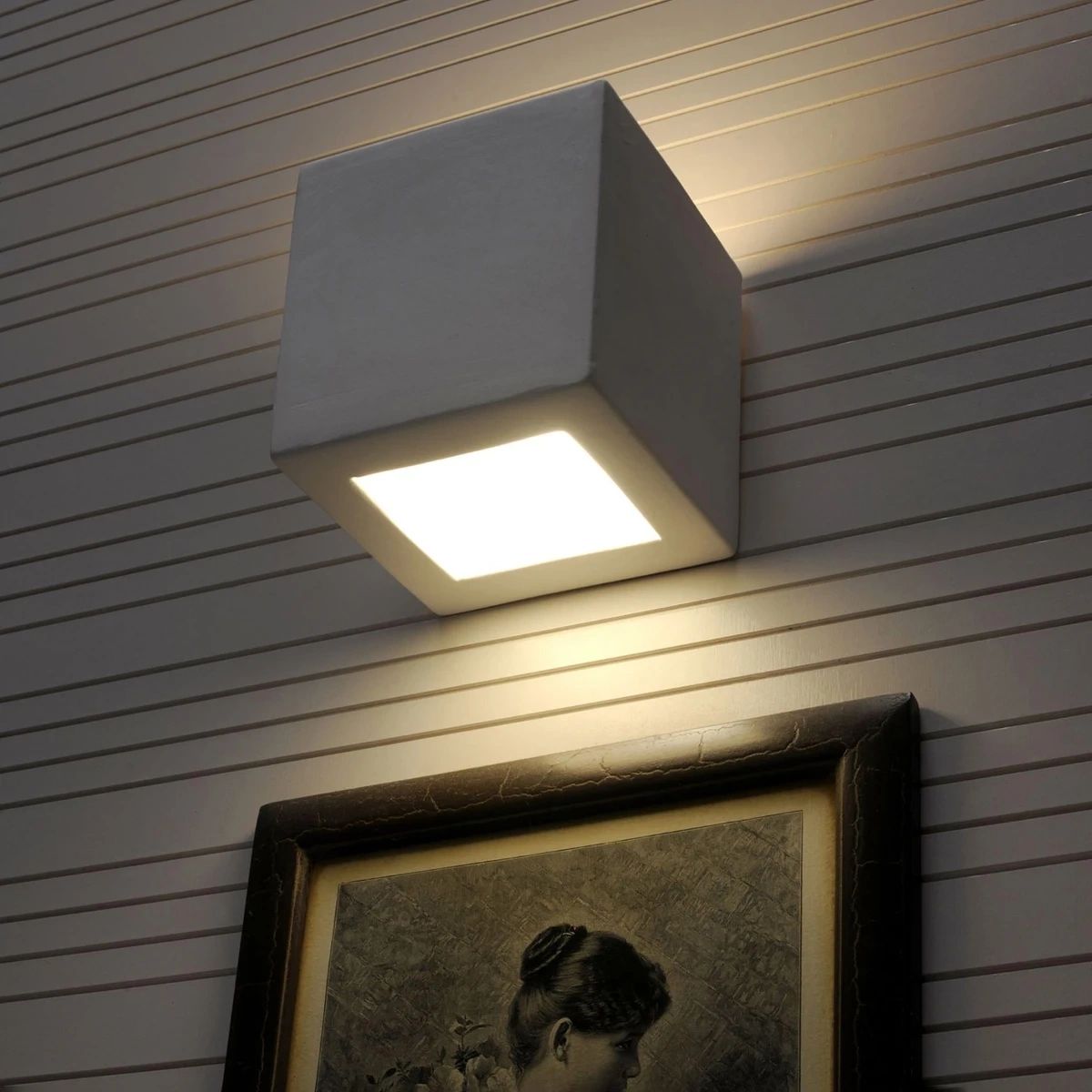 
Design Wandlampe Keramik „Leo“ - Weiss