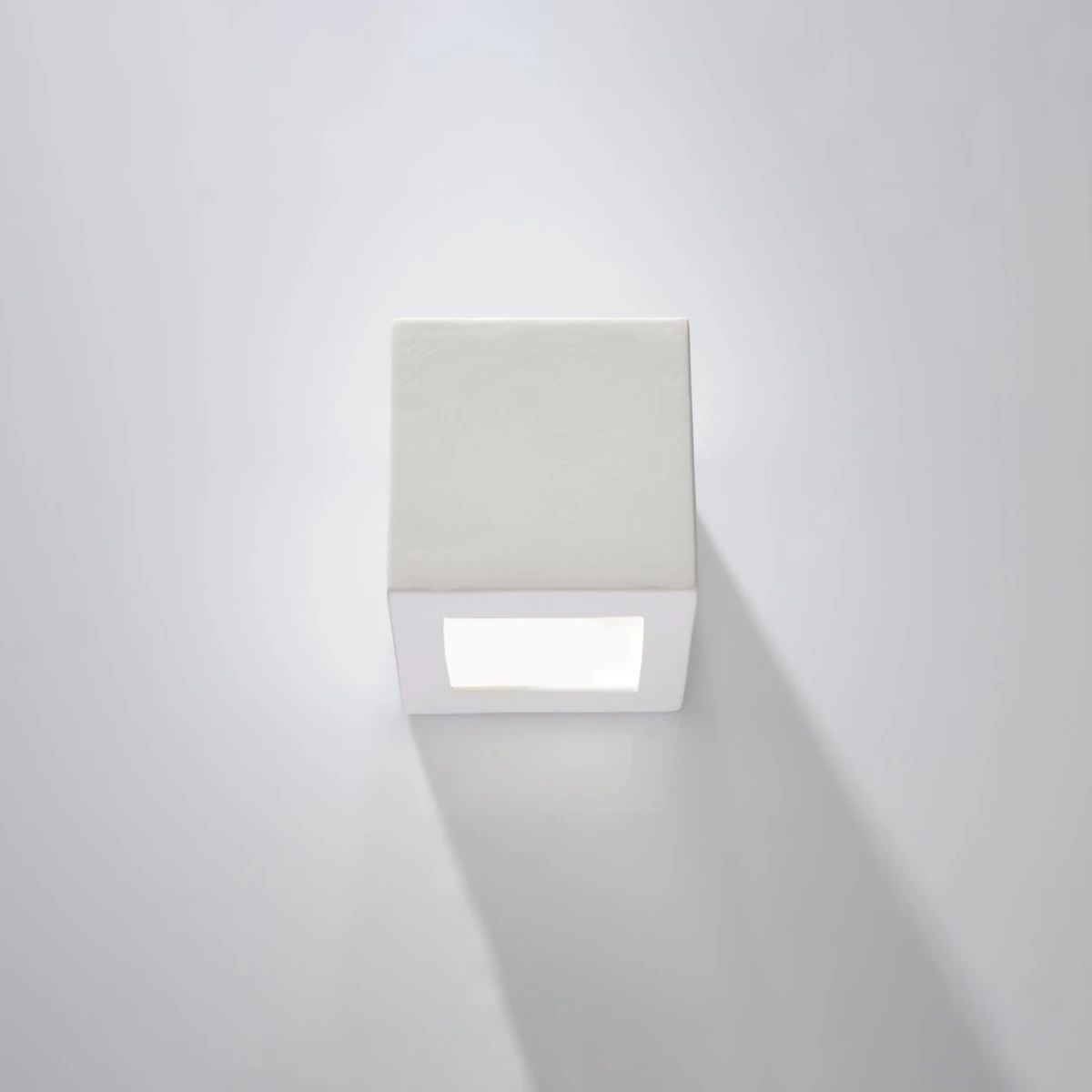 
Design Wandlampe Keramik „Leo“ - Weiss