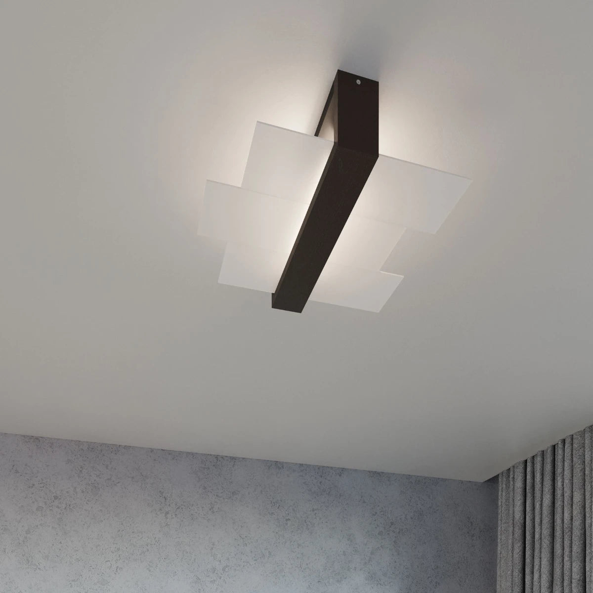 
Design Deckenlampe „Feniks“ 2-flammig - Wenge