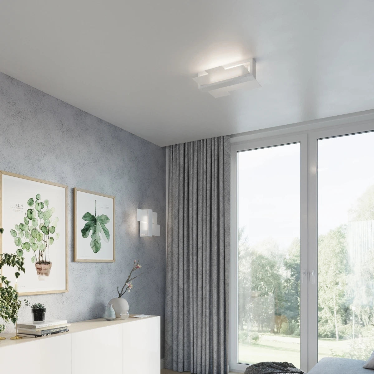 
Design Wandlampe „Feniks“ 1-flammig - Weiss