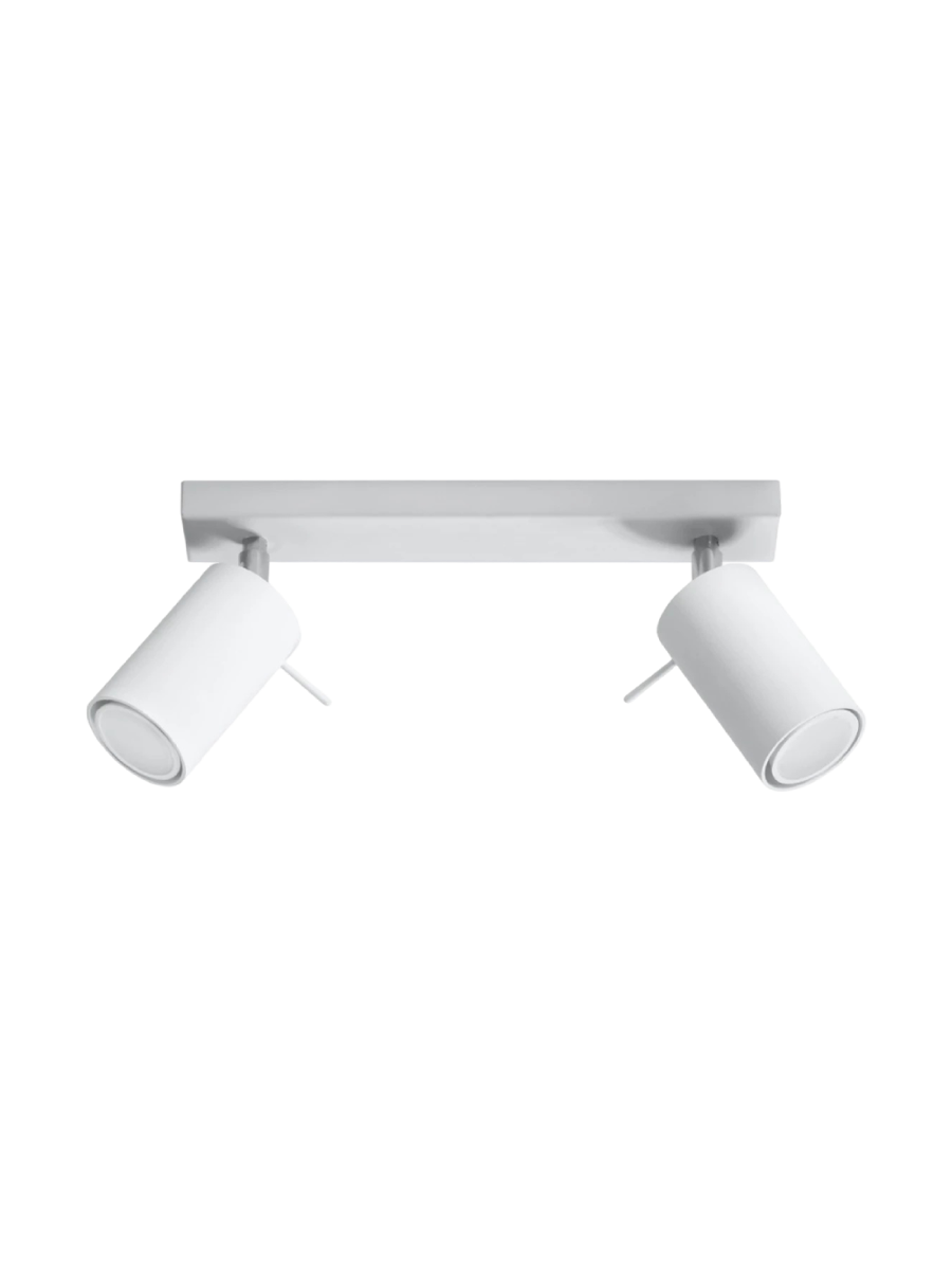 
Design Deckenlampe „Ring“ 2-flammig - Weiss