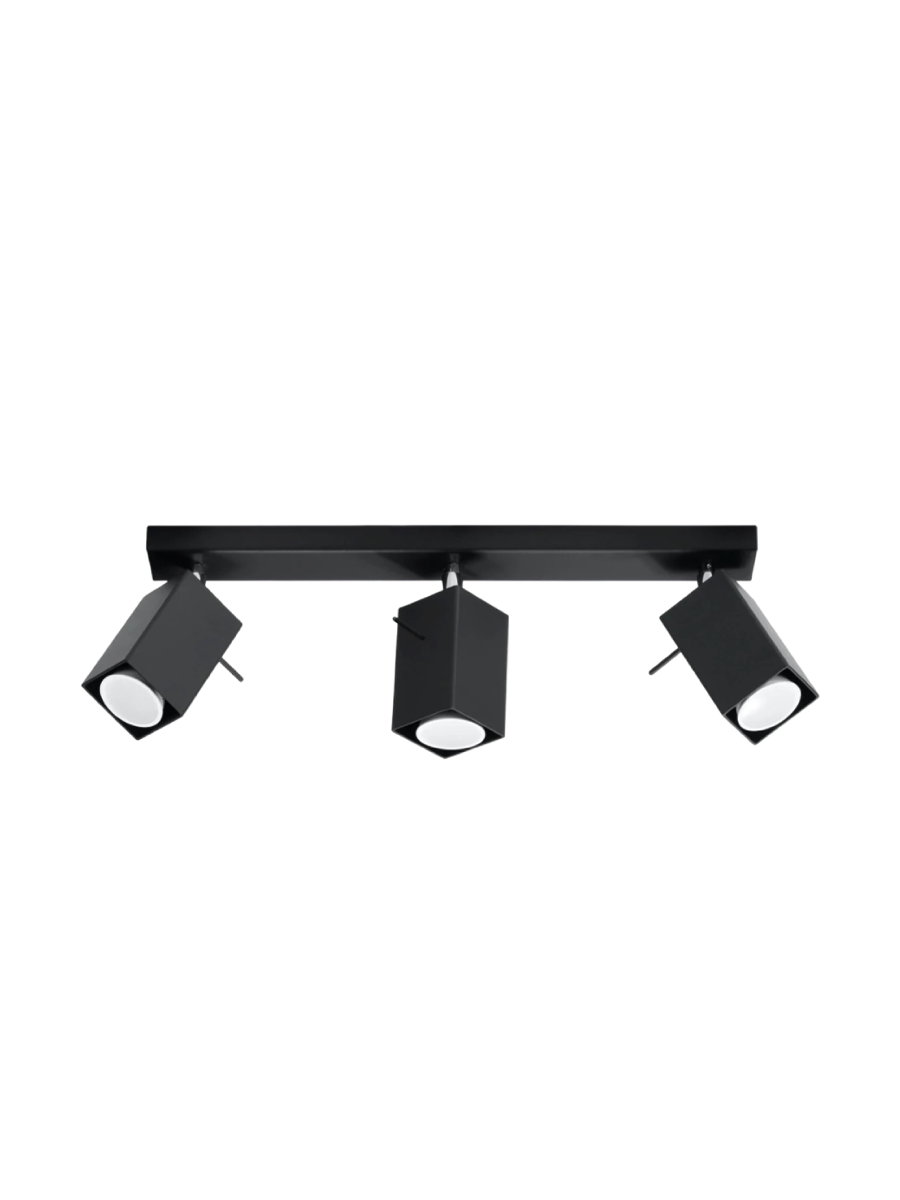 
Design Deckenlampe „Merida“ 3-flammig - Schwarz