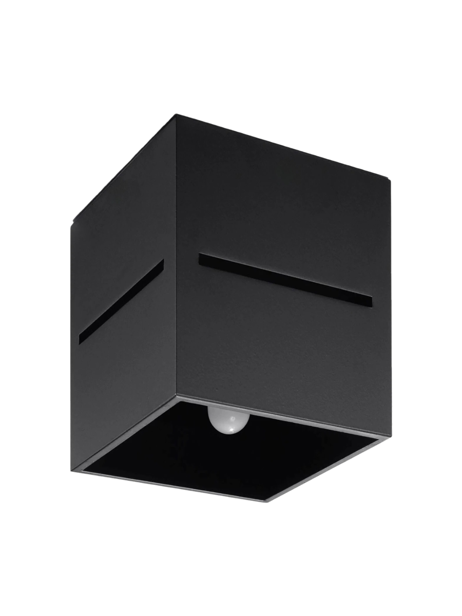
Design Deckenlampe „Lobo“ 1-flammig - Schwarz