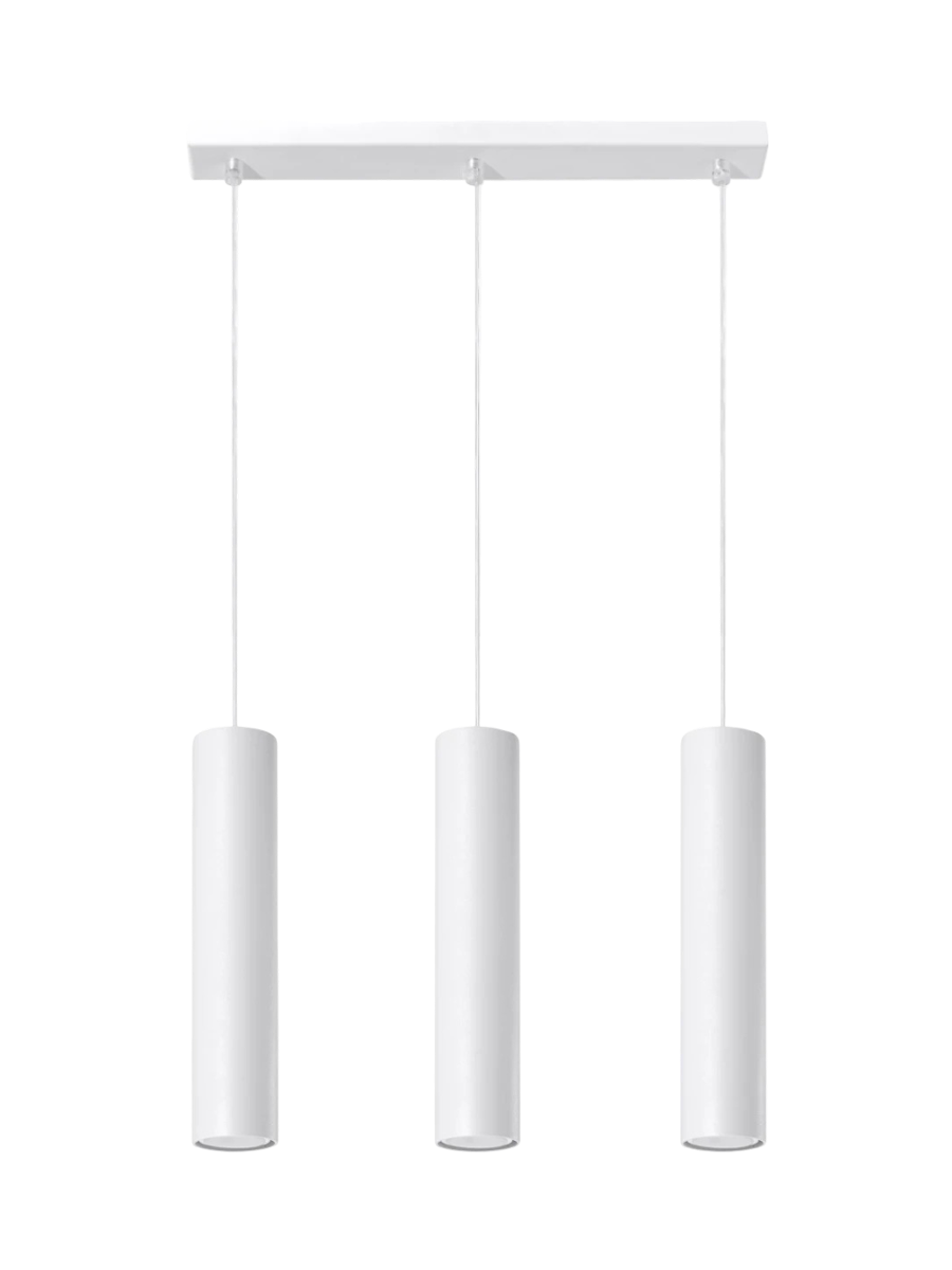 
Design Pendellampe „Lagos II“ 3-flammig - Weiss