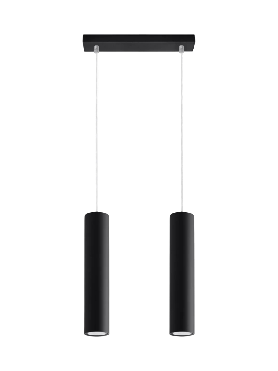 
Design Pendellampe „Lagos“ 2-flammig - Schwarz