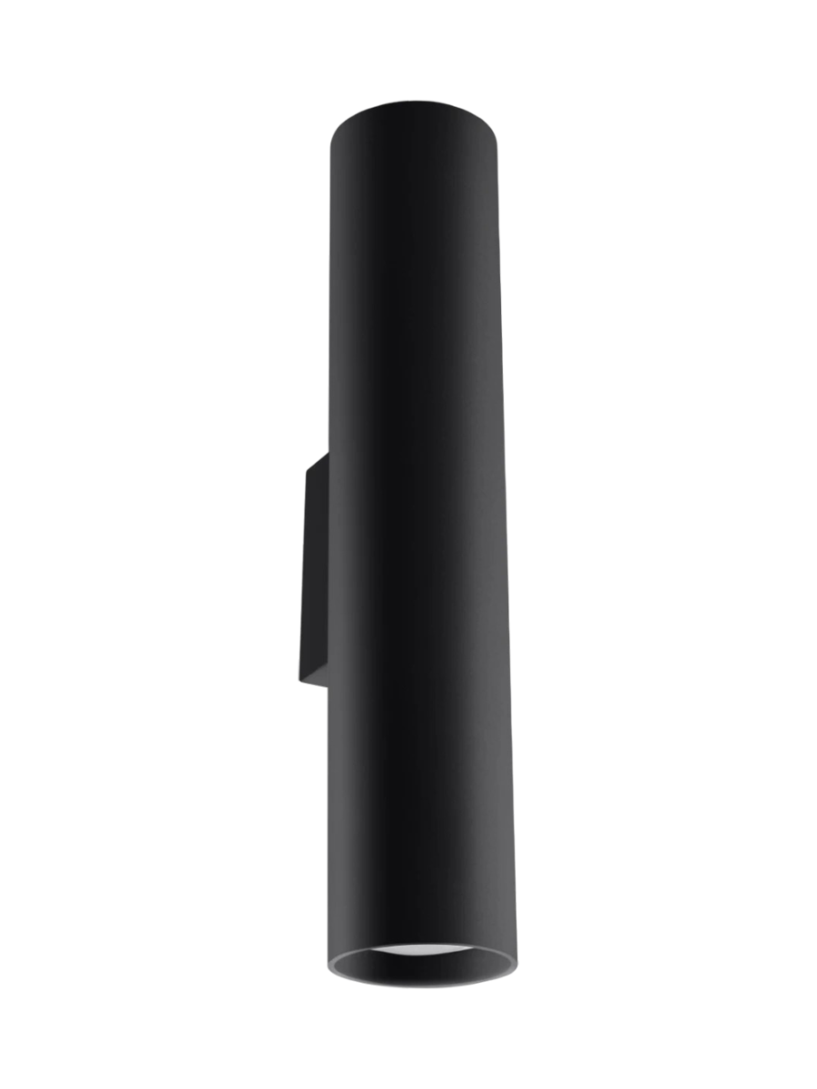 
Design Wandlampe „Lagos“ - 2-flammig - Schwarz