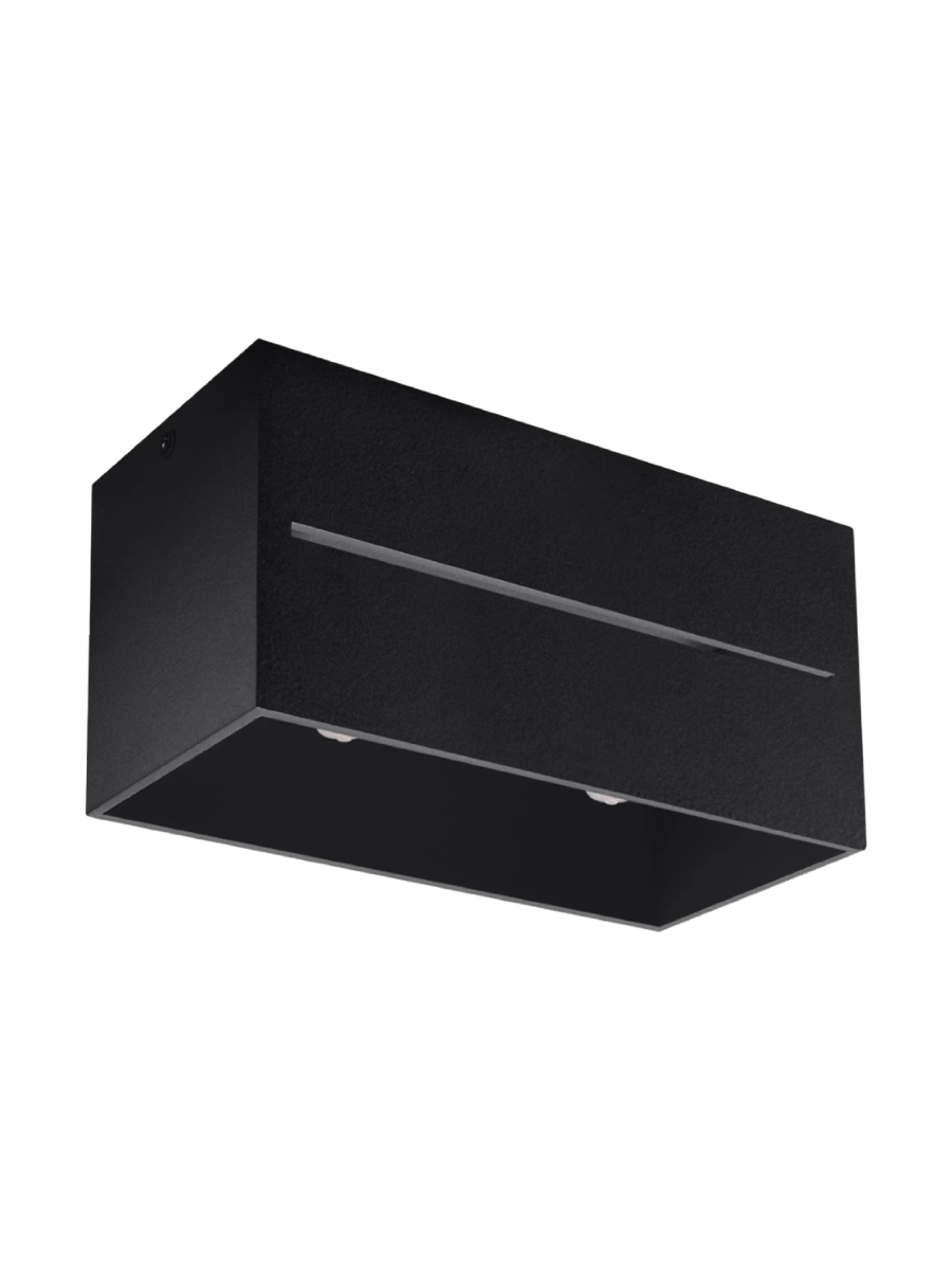 
Design Deckenlampe „Lobo“ 2-flammig - Schwarz