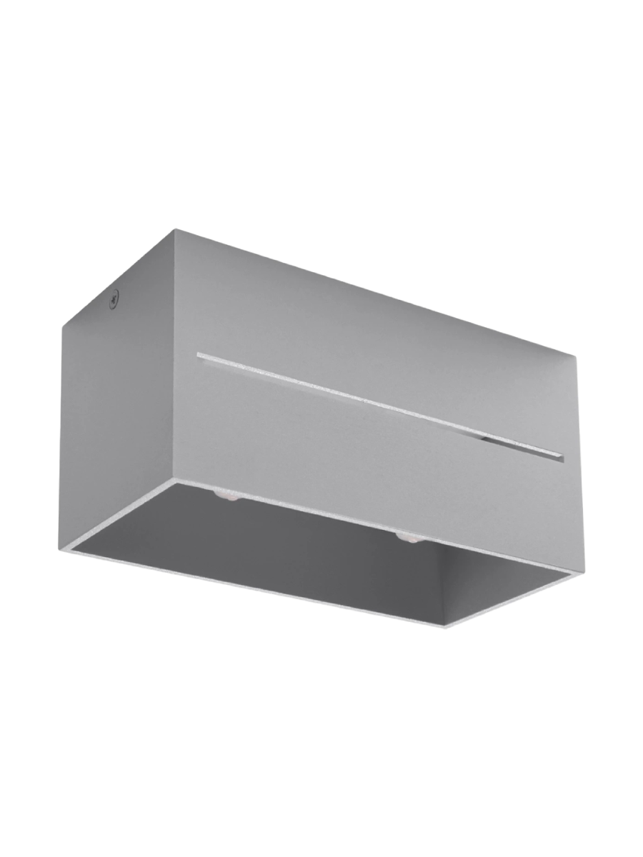 
Design Deckenlampe „Lobo“ 2-flammig - Grau