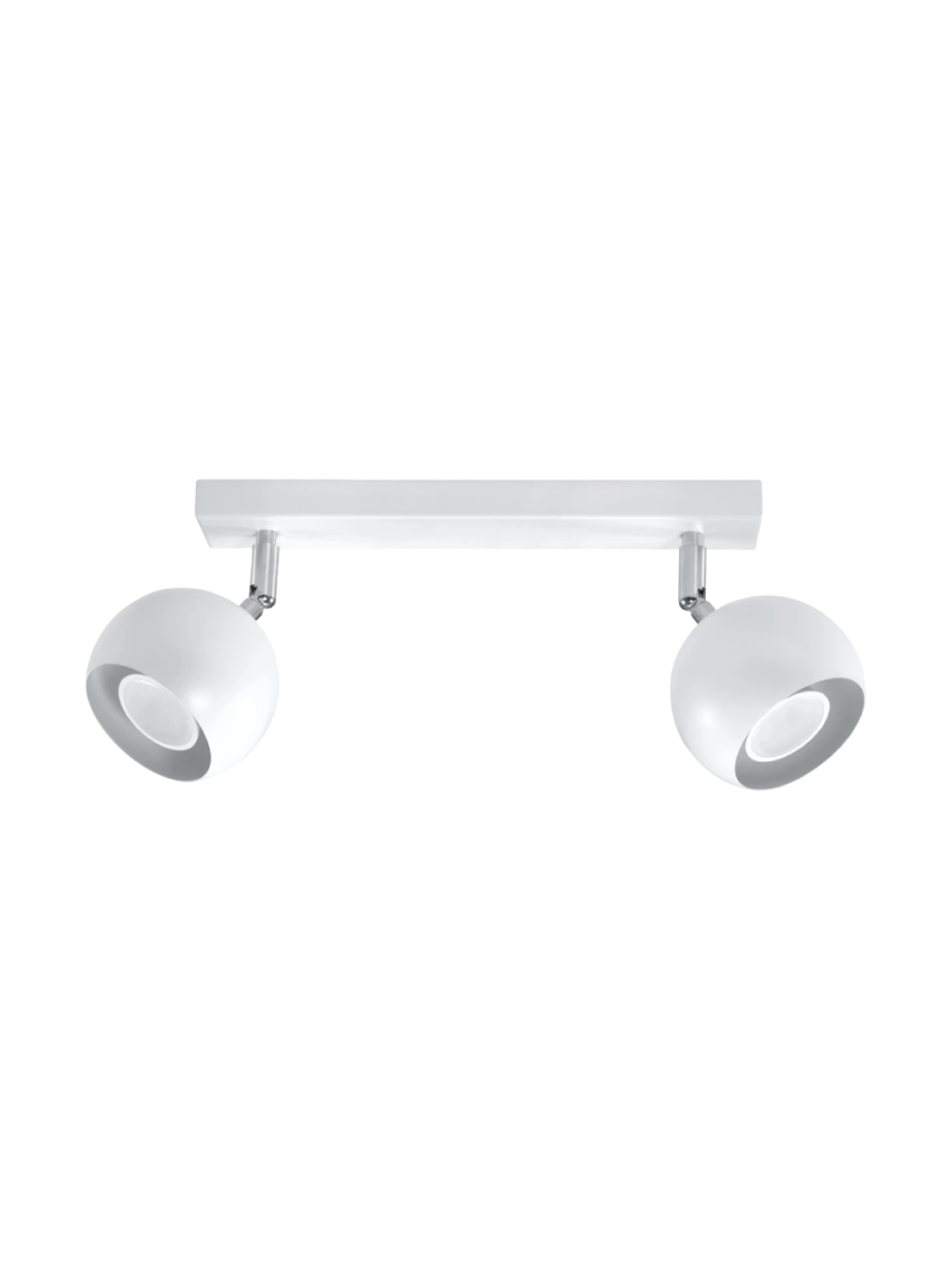 
Design Deckenlampe „Oculare“ 2-flammig - Weiss