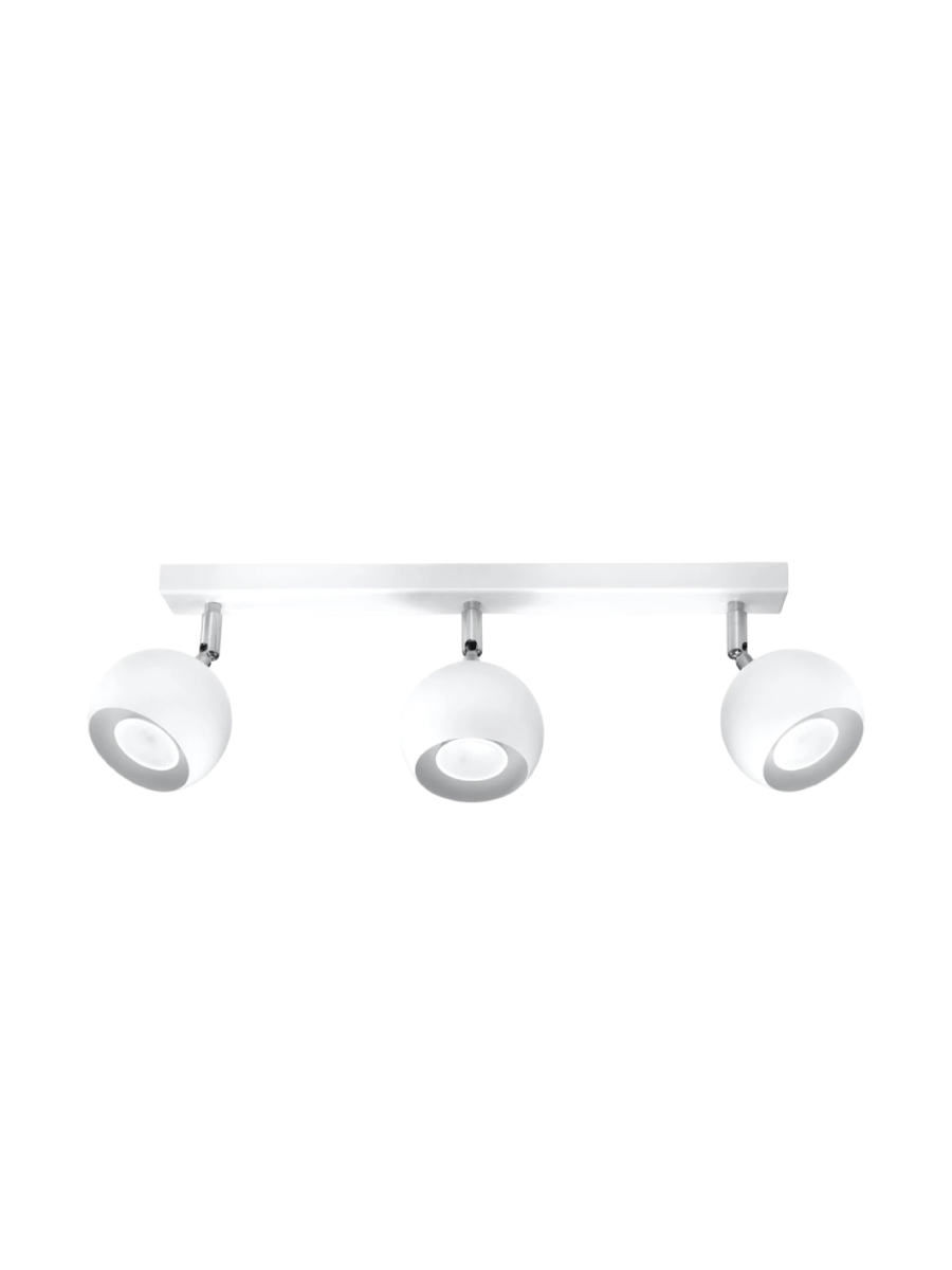 
Design Deckenlampe „Oculare“ 3-flammig - Weiss