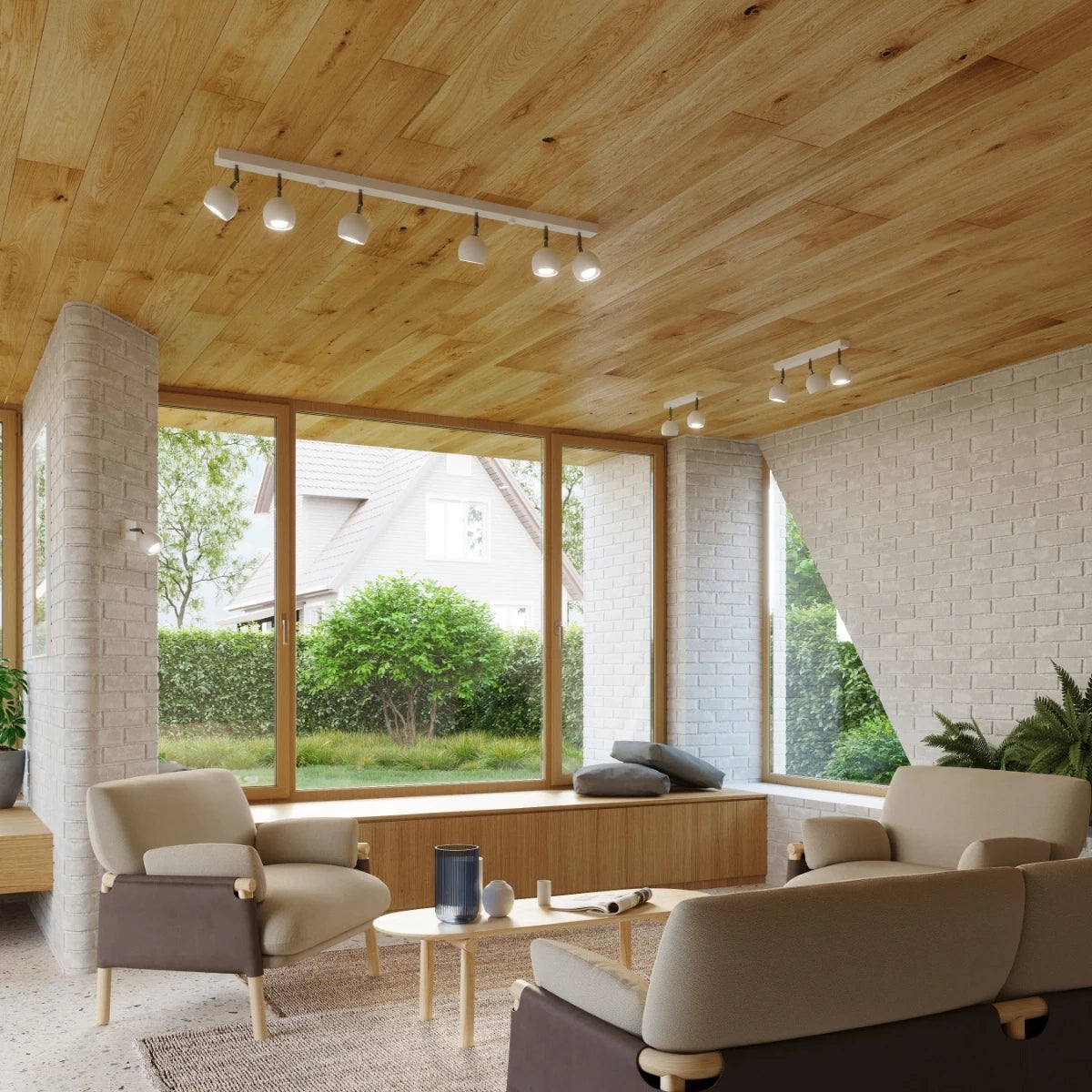 
Design Deckenlampe „Oculare“ 3-flammig - Weiss