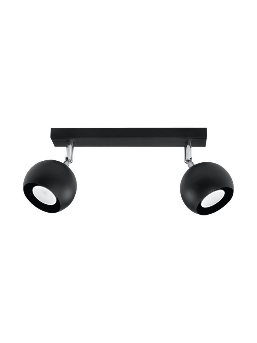
Design Deckenlampe „Oculare“ 2-flammig - Schwarz