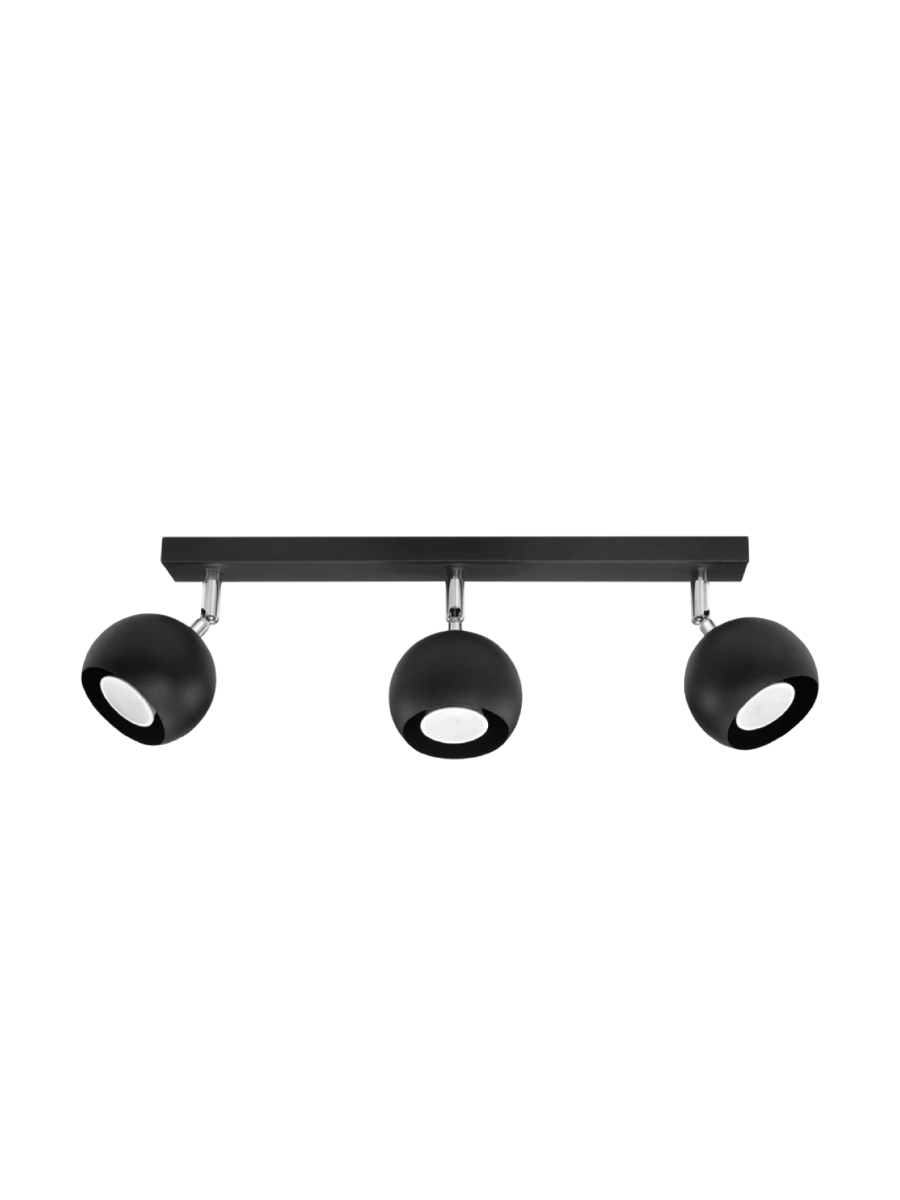 
Design Deckenlampe „Oculare“ 3-flammig - Schwarz