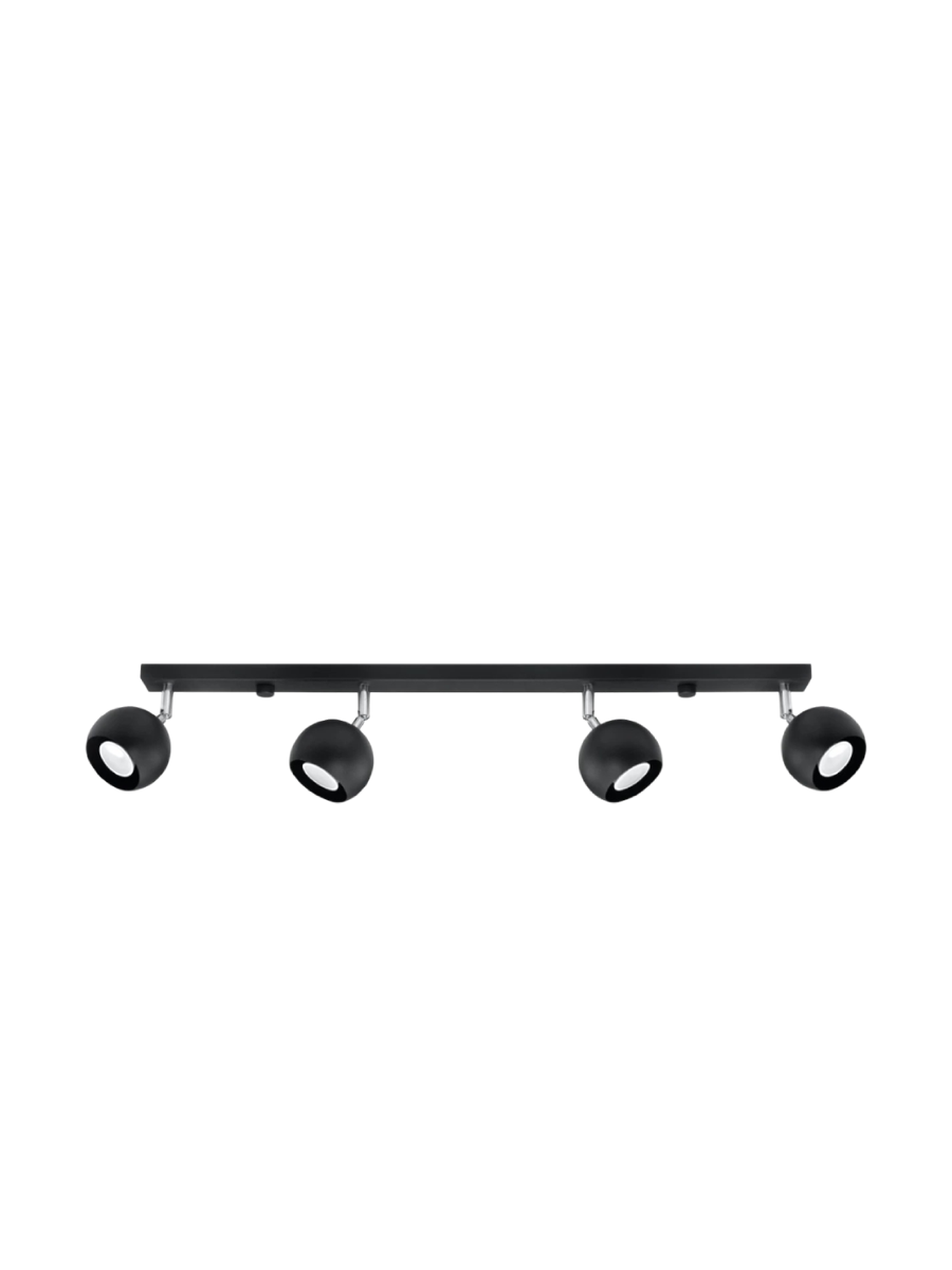 
Design Deckenlampe „Oculare“ 4-flammig - Schwarz