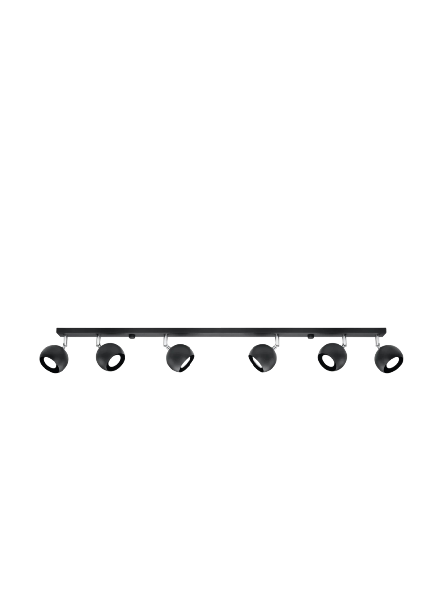 
Design Deckenlampe „Oculare“ 6-Flammig - Schwarz