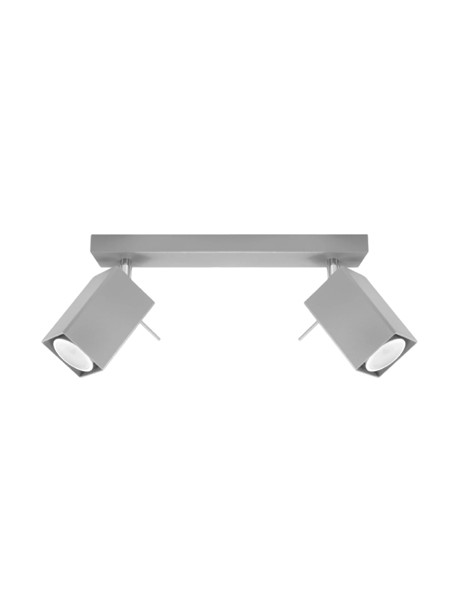 
Design Deckenlampe „Merida“ 2-flammig - Grau