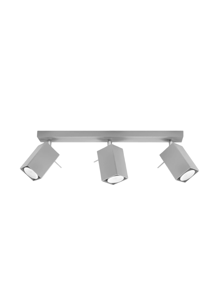
Design Deckenlampe „Merida“ 3-flammig - Grau