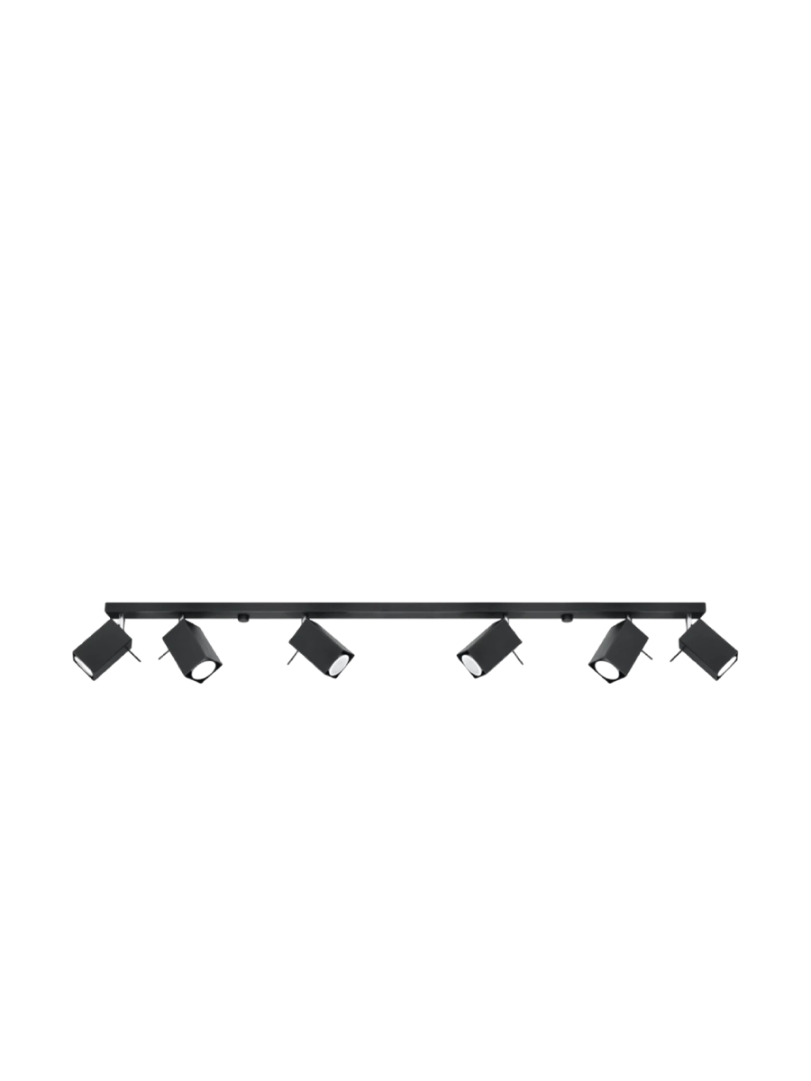 
Design Deckenlampe „Merida“ 6-Flammig - Schwarz
