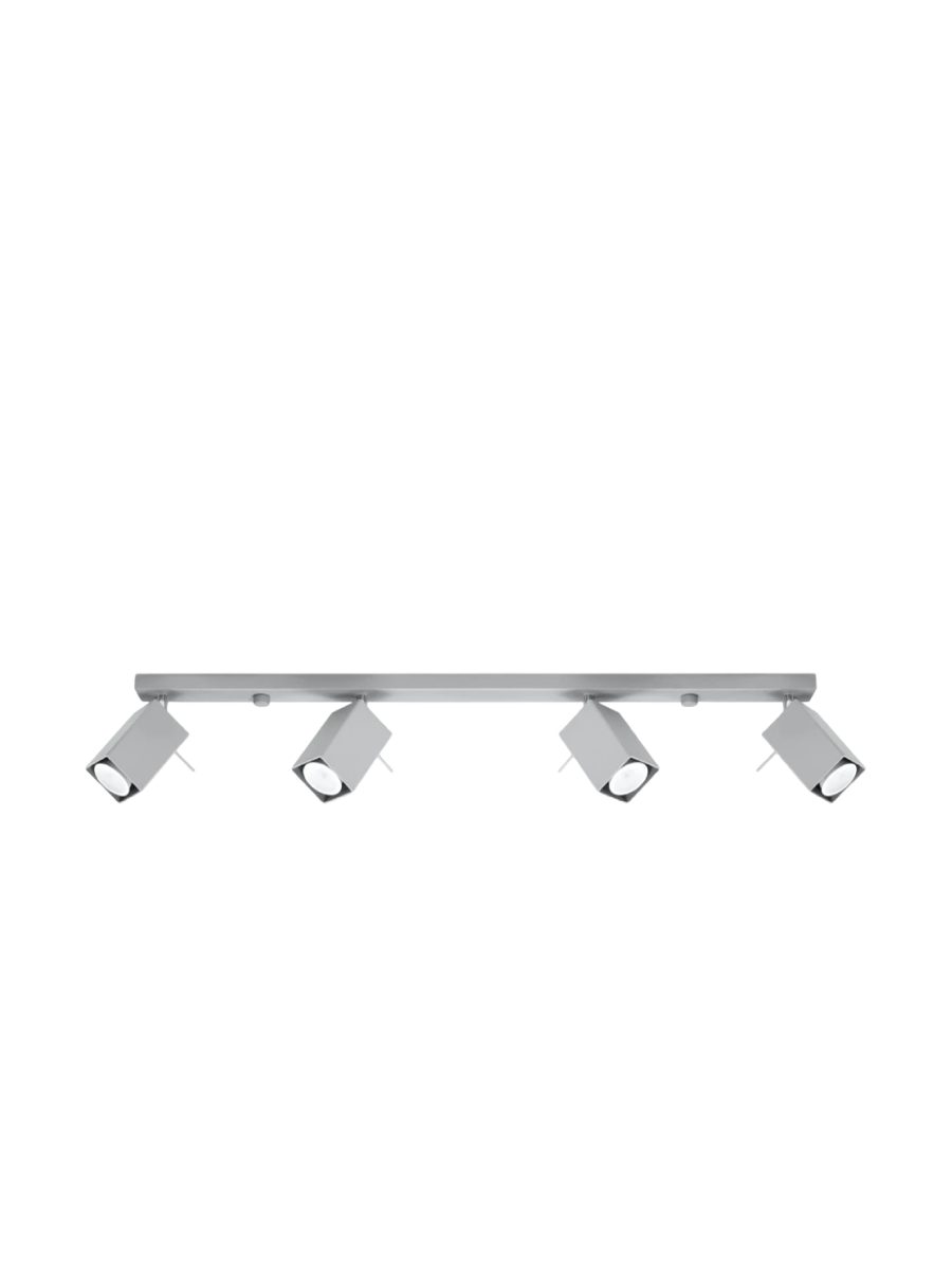 
Design Deckenlampe „Merida“ 4-flammig - Grau