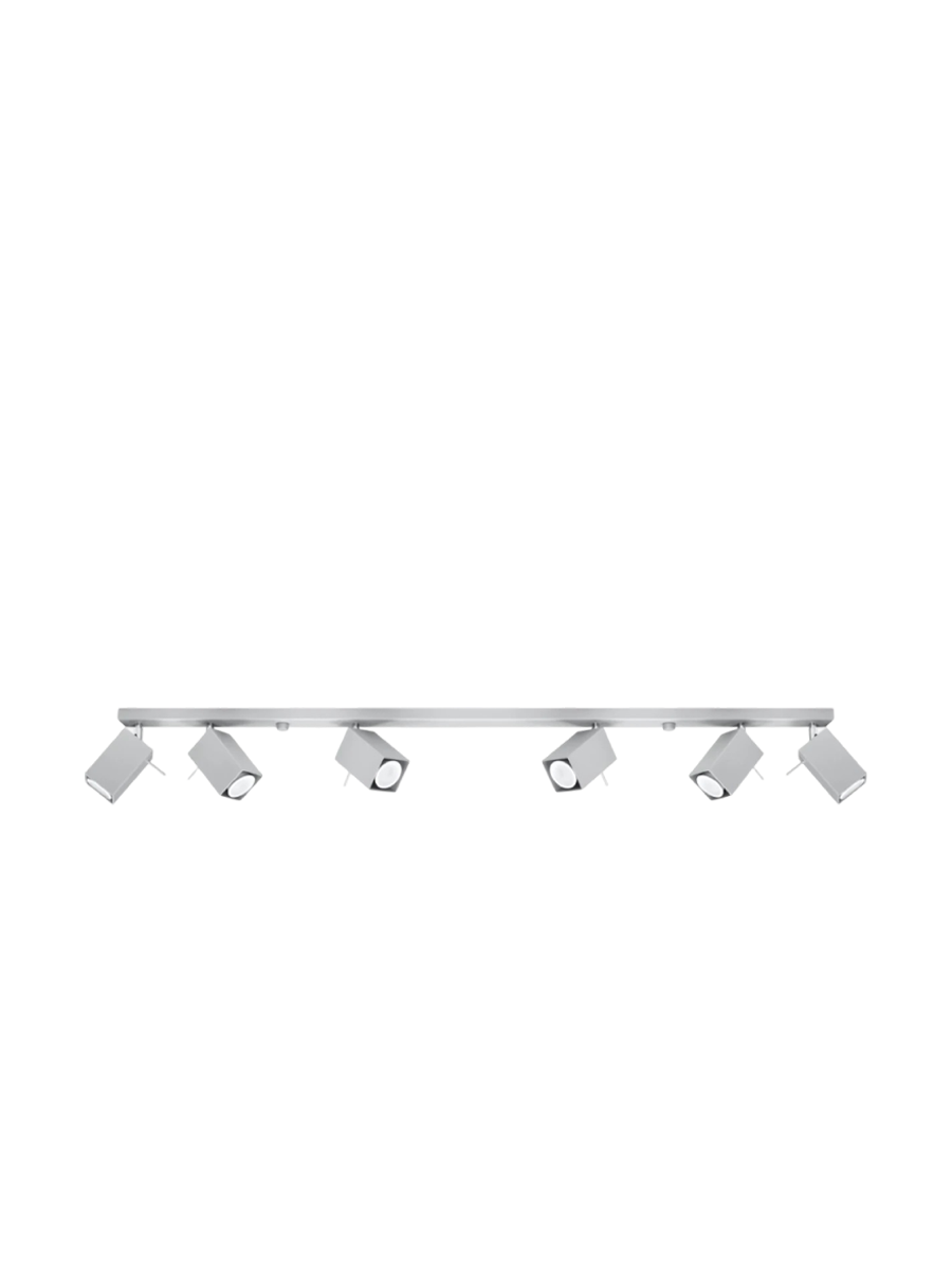 
Design Deckenlampe „Merida“ 6-Flammig - Grau