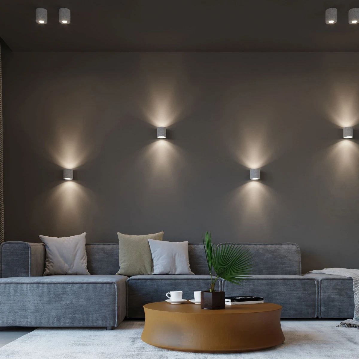 
Design Deckenlampe „Orbis“ - Grau