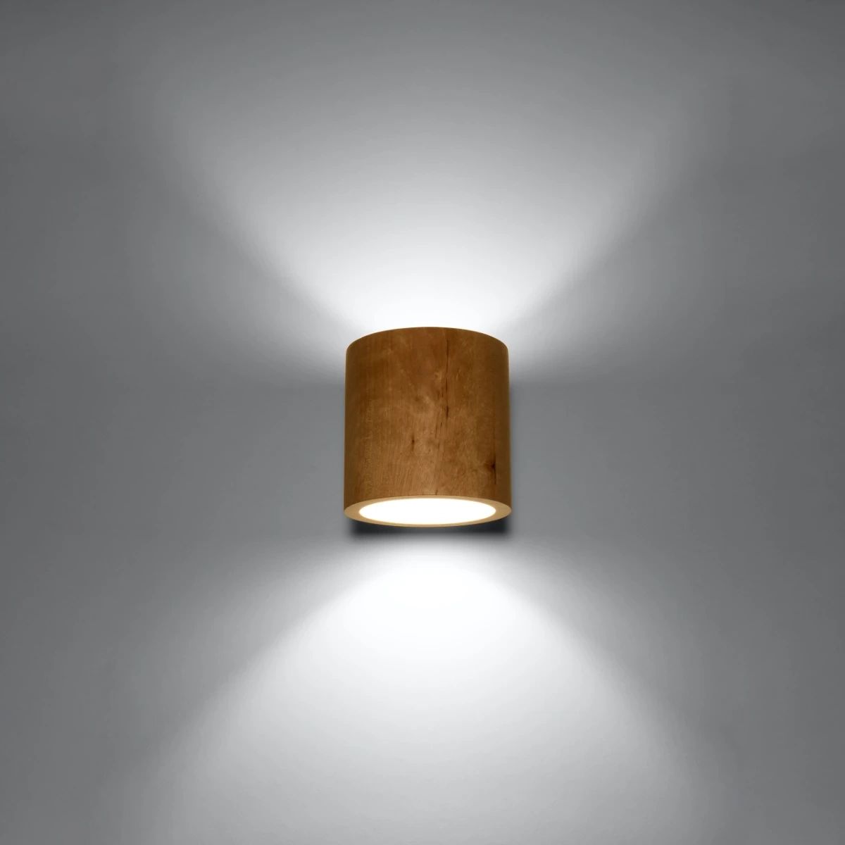 
Lampada da parete di design «Orbis» - Legno naturale