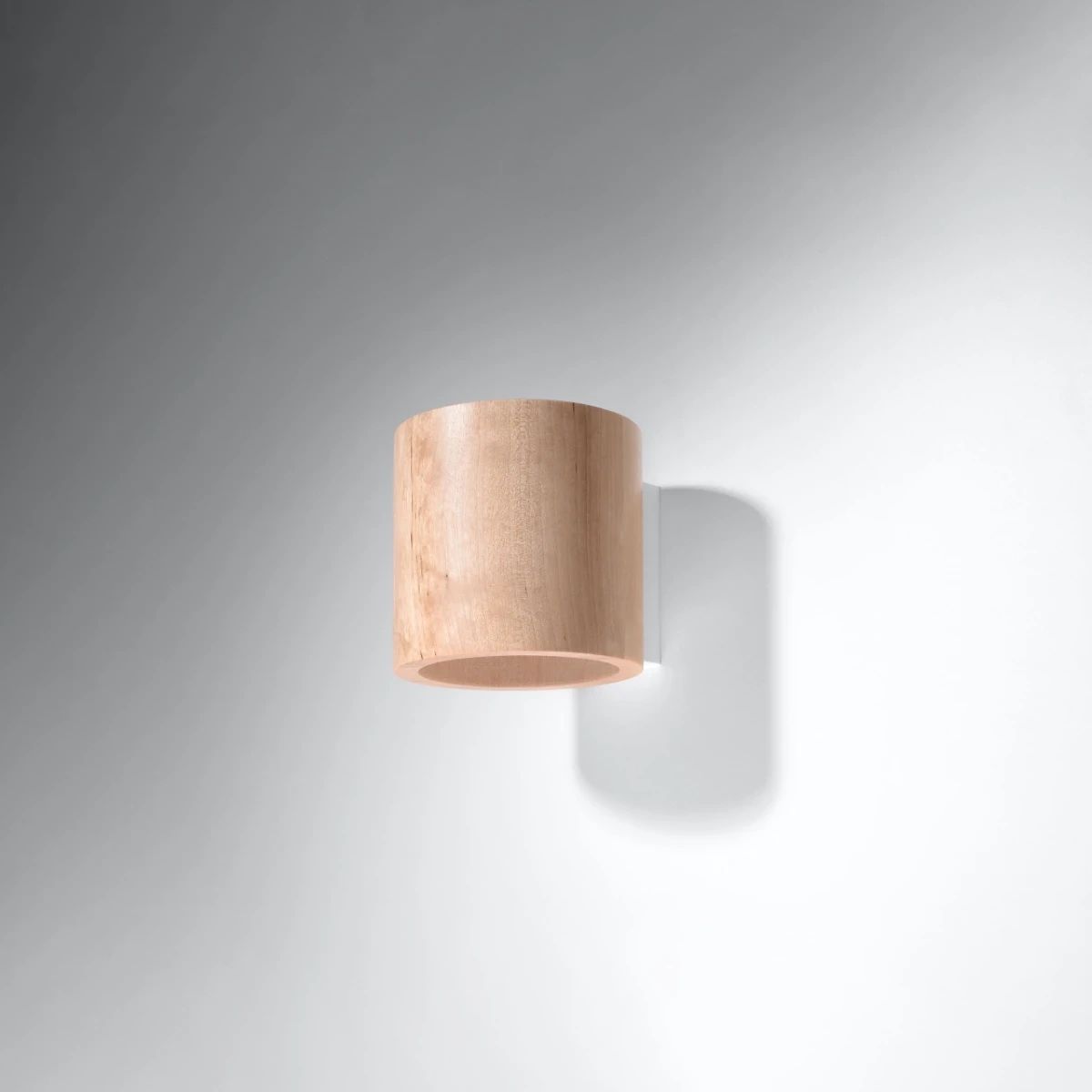 
Lampada da parete di design «Orbis» - Legno naturale