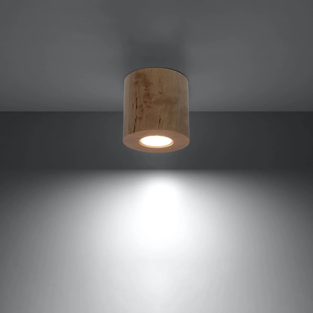 
Lampada da soffitto di design «Orbis» - Legno naturale