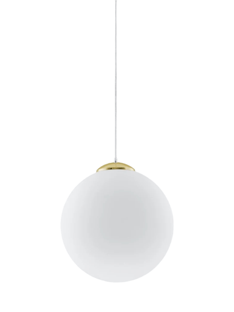 
Design Pendellampe „Ugo“ Ø 40 cm - Weiss / Gold