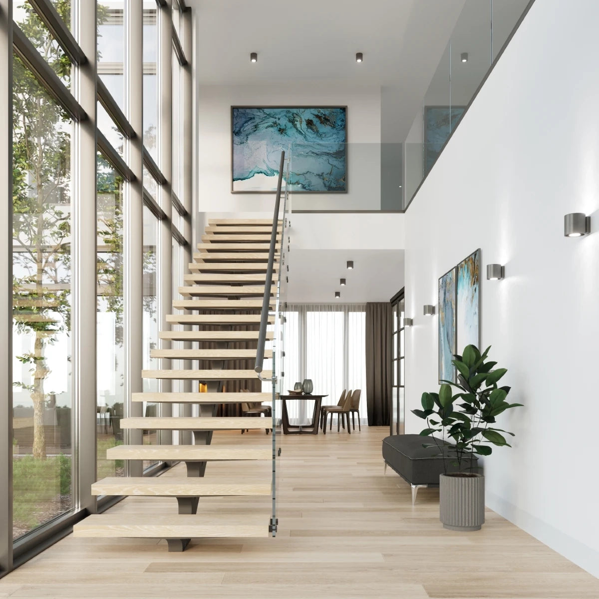 
Design Wandlampe „Orbis“ 1-flammig - Anthrazit