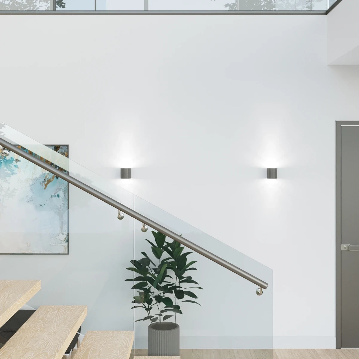 
Design Wandlampe „Orbis“ 1-flammig - Anthrazit